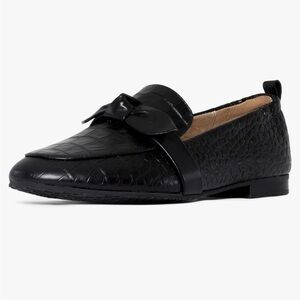 NYDJ Black Leather Loafer NEW